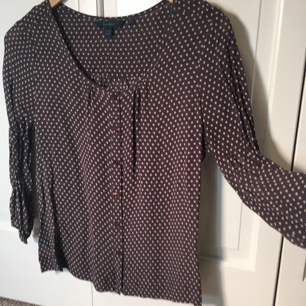 LAST CHANCE-Moving Sale! Boden Dark Gray Top